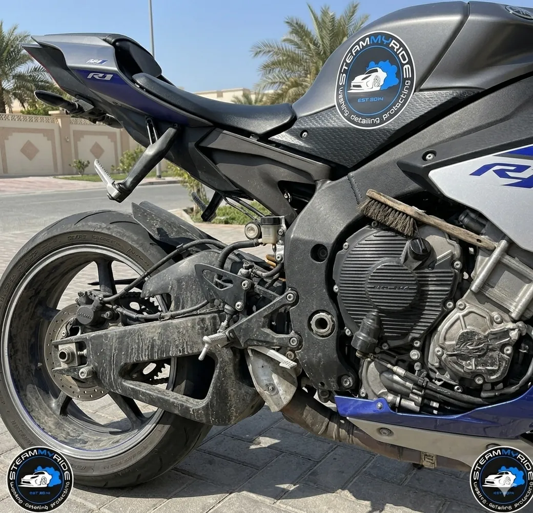 Motorbike detail before