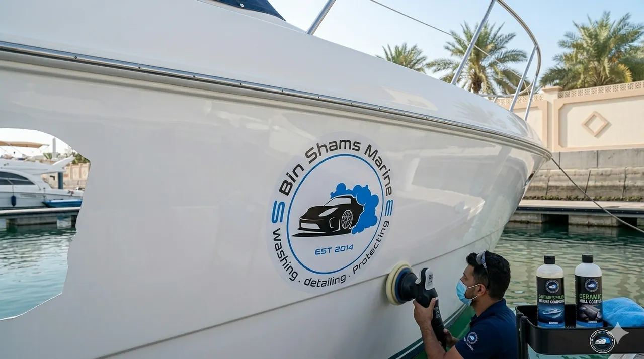 Gel coat restoration after by Steam My Ride Bahrain